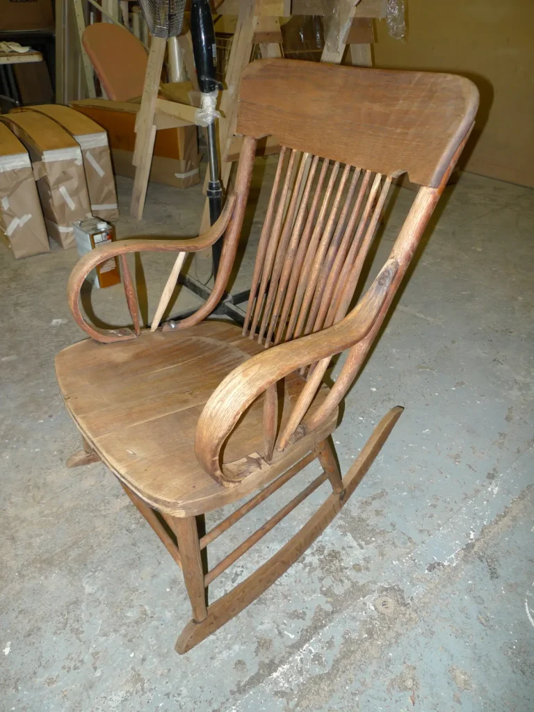 Bentwood Rocking Chair — Repair & Refinishing — After