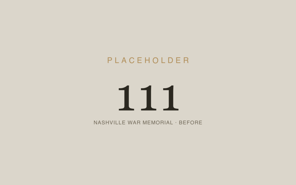 Nashville War Memorial Building — Before