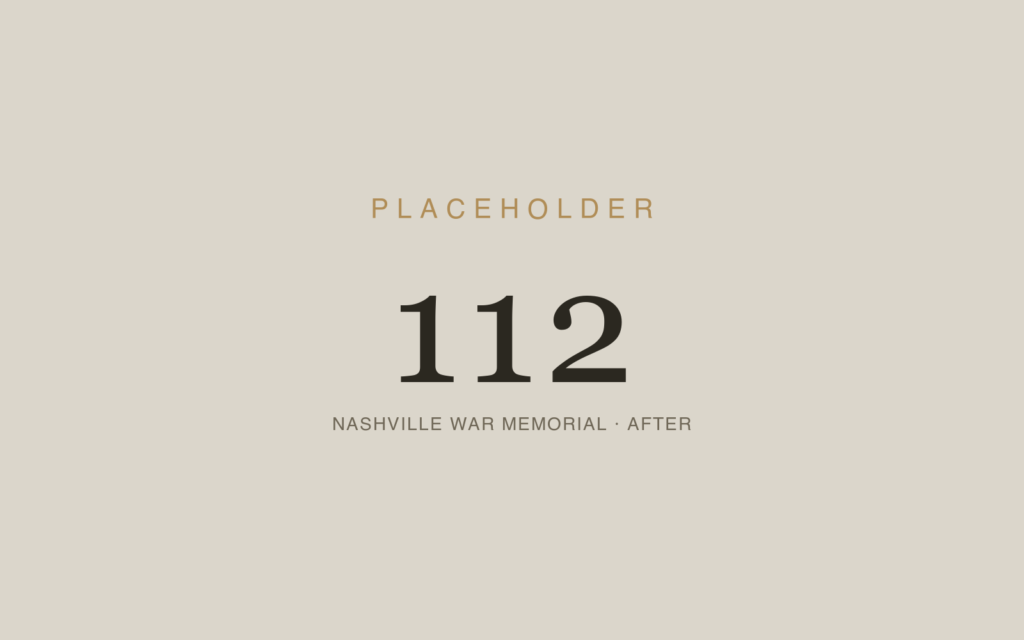 Nashville War Memorial Building — After
